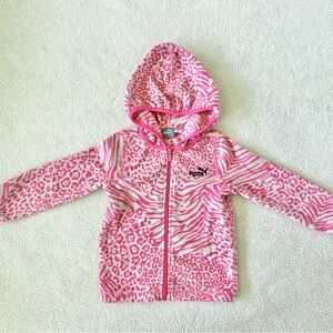 Puma toddler girl’s zip up fleece, size 2T